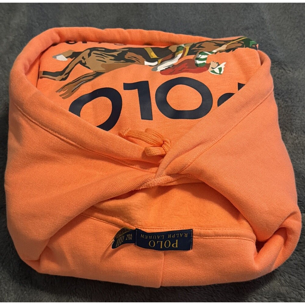 1XB Polo Ralph Lauren Equestrian Player Fleece Sweatshirt Hoodie Sweater NWOT - Picture 9 of 12